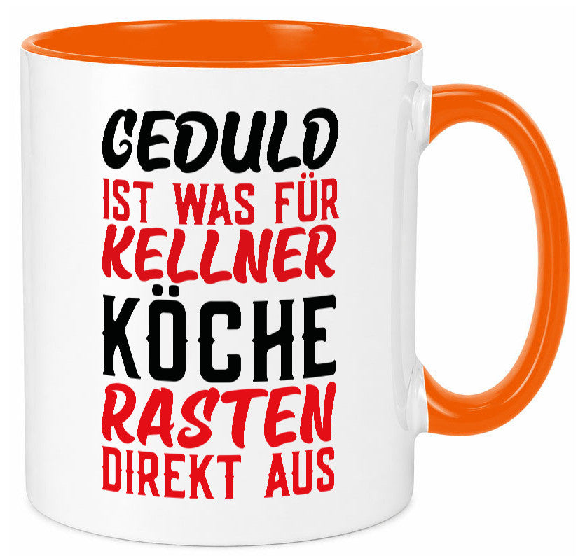 Köche rasten aus | Kellner Geduld Küchenchef Restaurant Geschenk Arbeit Tasse