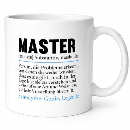 Master | Studium Humor Universität Student Geschenkidee Tasse