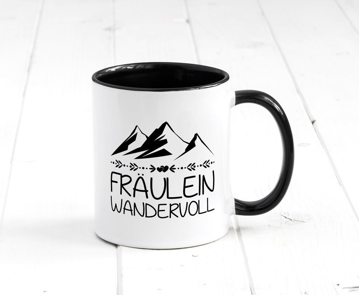 Fräulein Wandervoll | Berge Geschenkidee Humor Tasse