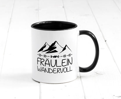 Fräulein Wandervoll | Berge Geschenkidee Humor Tasse