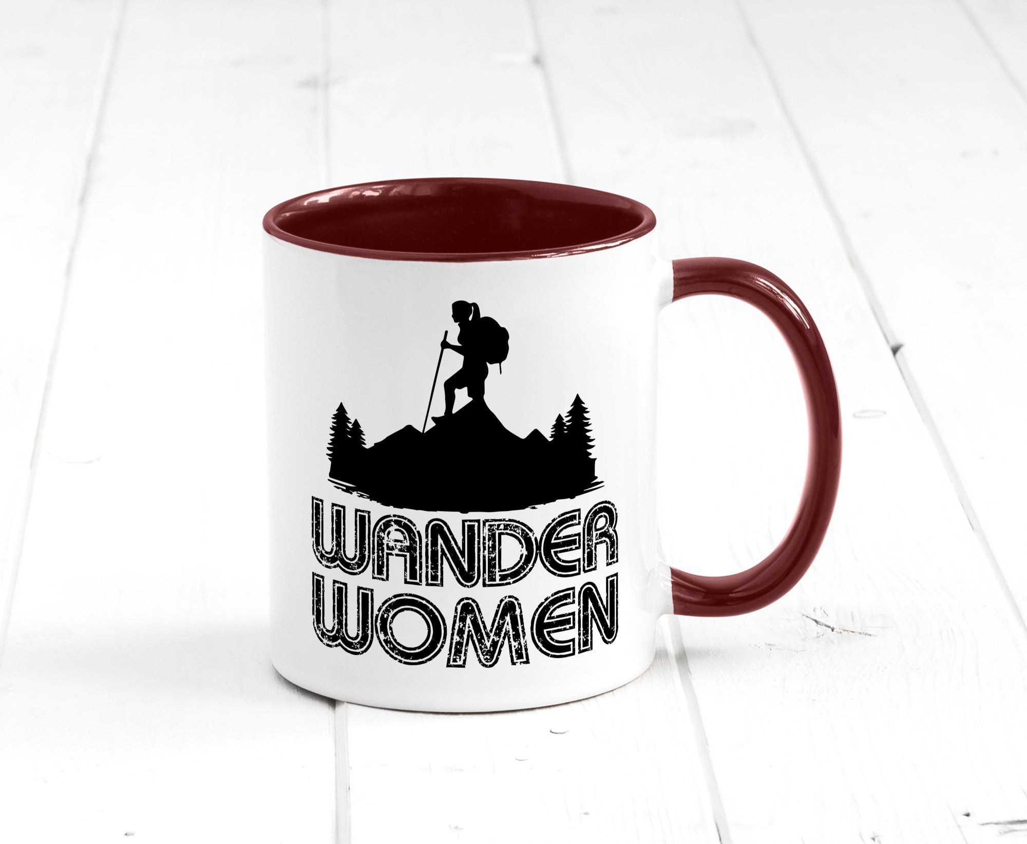 Wander Woman | Wandern Berge Geschenk Familie Geschenkidee lustiger Spruch Tasse