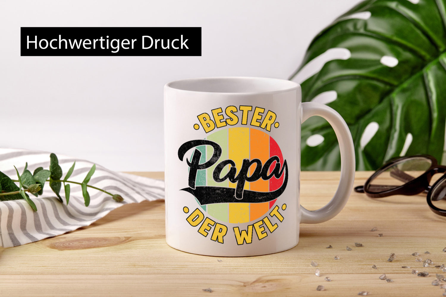Bester Papa der Welt | Vatertag Vintage Geschenkidee Familie Humor Tasse