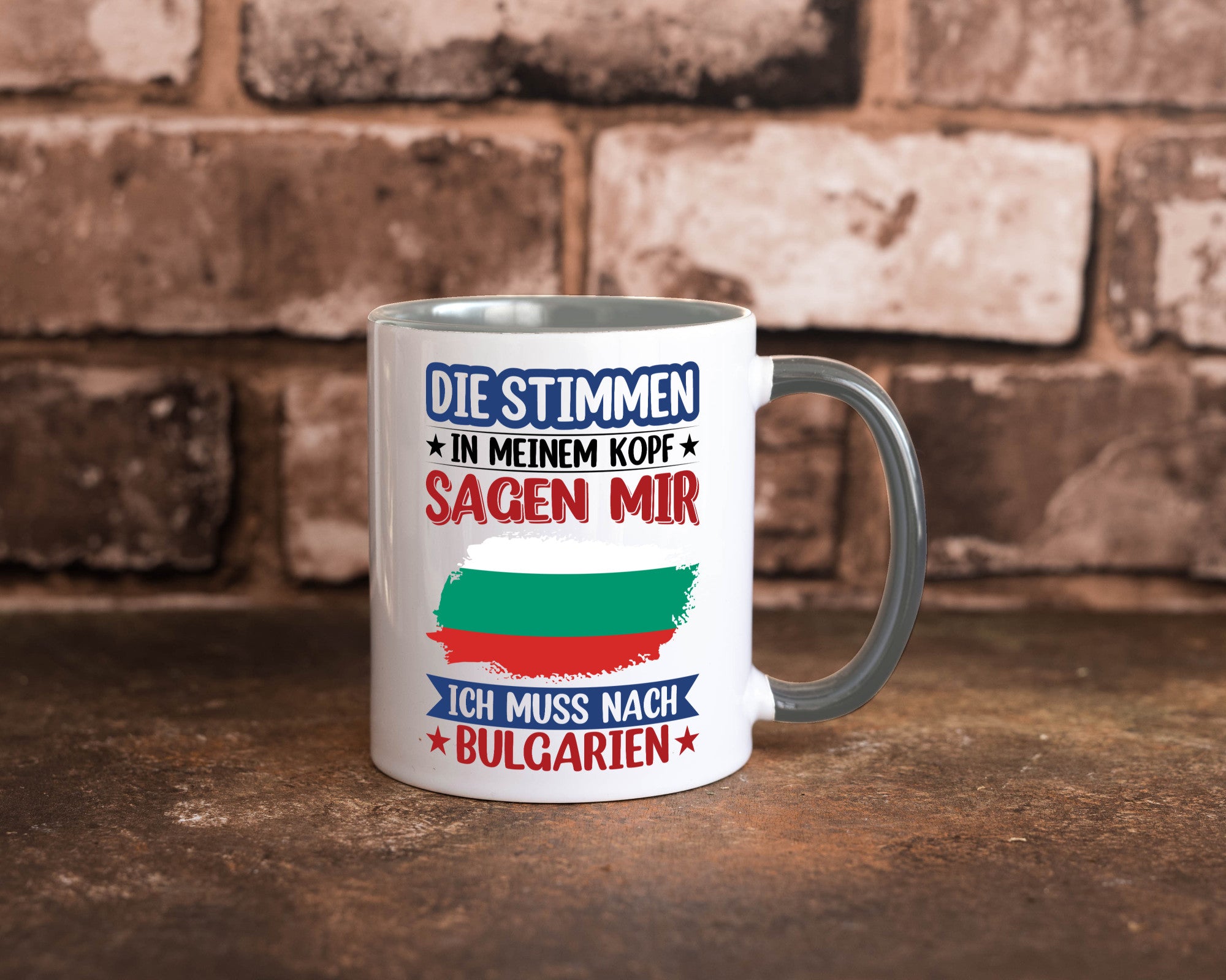 Bulgarien | Urlaub Stimmen in meinem Kopf Traumland Humor Geschenkidee Tasse
