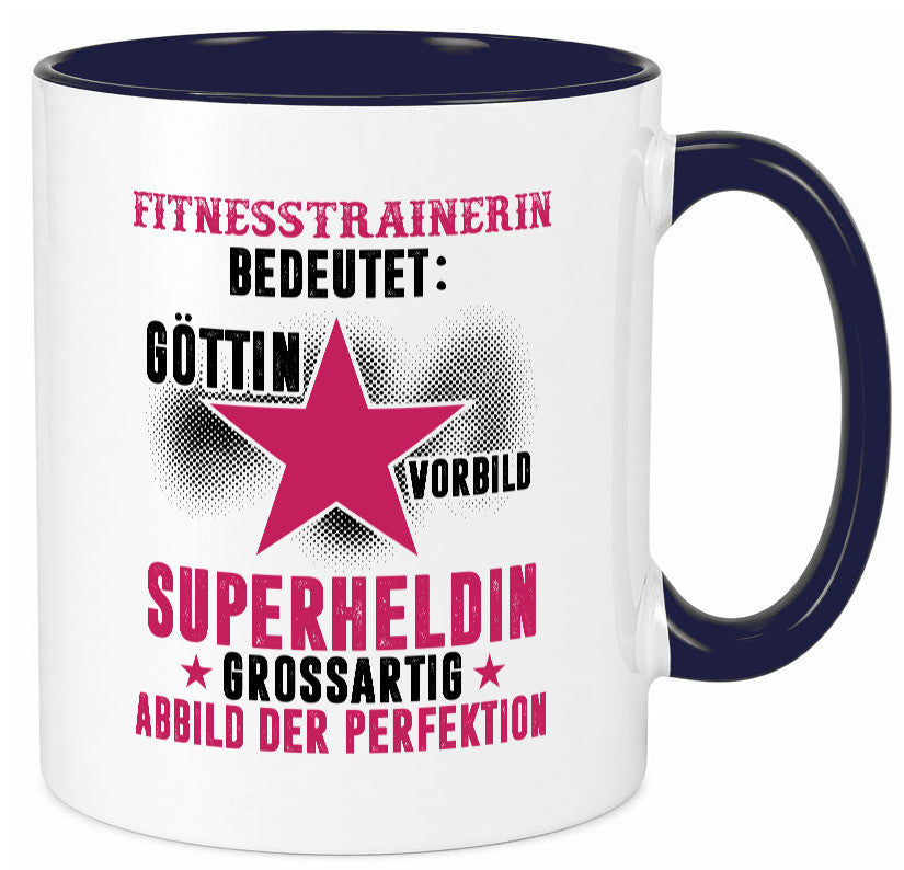 Bedeutung von Fitnesstrainerin | Trainerin Sport lustiger Spruch Geschenk Humor Tasse