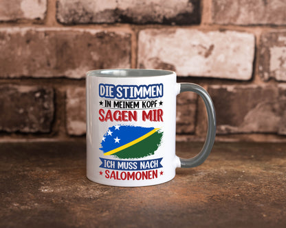 Salomonen | Urlaub Stimmen in meinem Kopf Traumland v2 Humor Geschenkidee Tasse