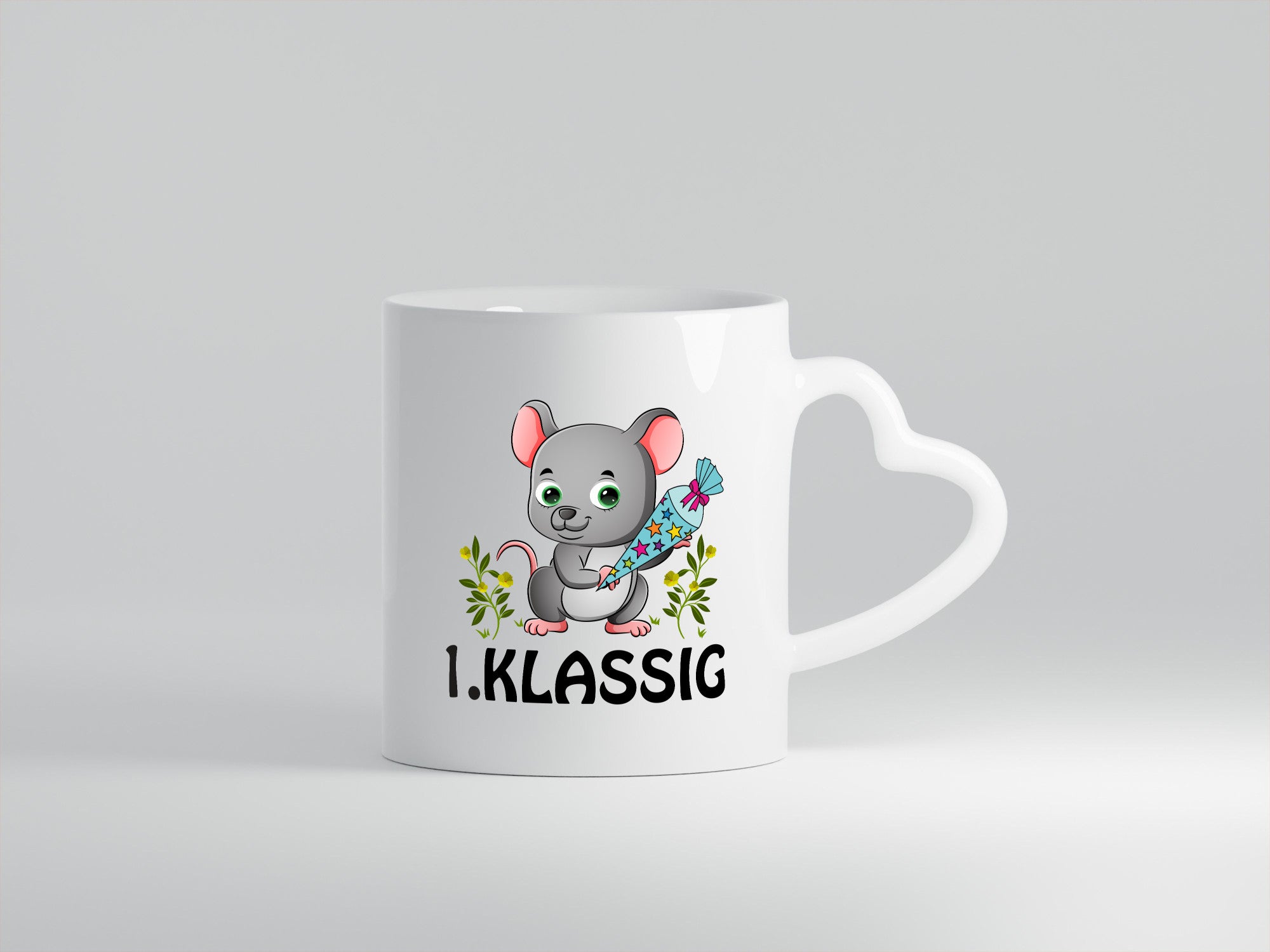 1. Klassik | Schulanfänger Tasse Einschulung Mädchen lustig Humor Geschenkidee