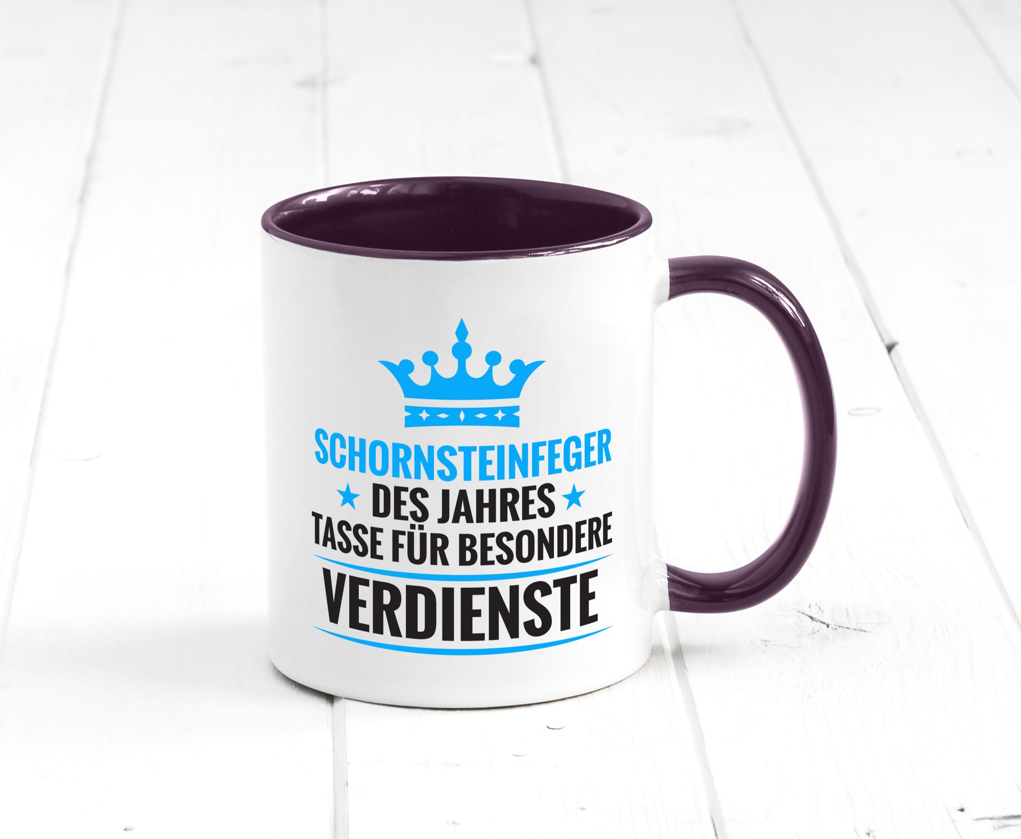 Besonderer Verdienst: Schornsteinfeger | Kaminkehrer Geschenkidee Humor Tasse
