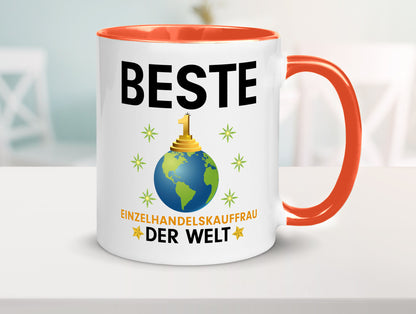 Welt Beste Einzelhandelskauffrau | Einzelhandel Geschenkidee Humor Tasse