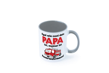 Cooler Papa | Feuerwehrmann Bester der Welt Humor Geschenkidee Tasse