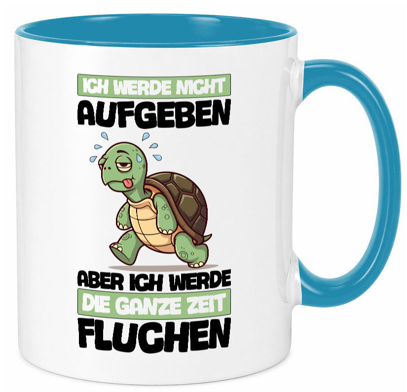 Ich geb nicht auf werde aber fluchen | Schildkröte Joggen v2 Humor Geschenkidee