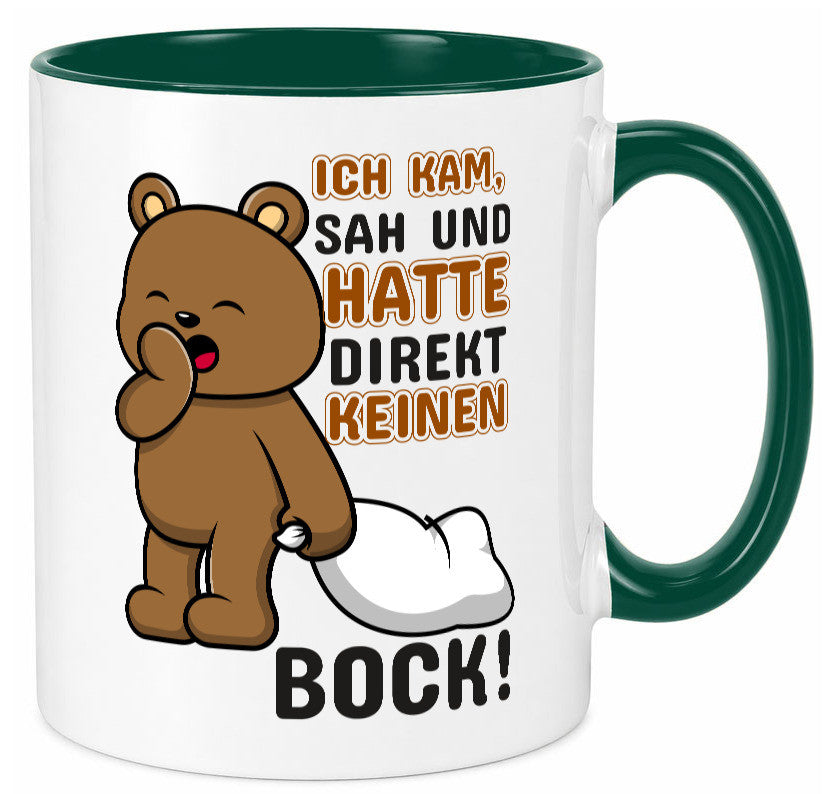 Direkt keinen Bock! | Büro Faultier Morgenmuffel Geschenk Arbeit Kollegen