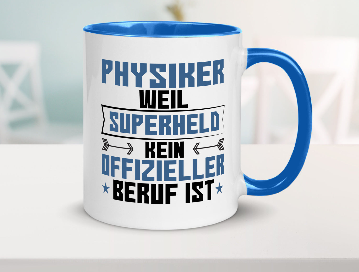 Superheld Physiker | Physik Geschenk Humor Geschenkidee lustiger Spruch Tasse