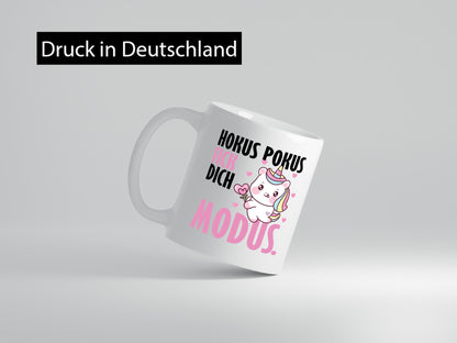 Hokus Pokus lustiger Spruch Geschenk Humor Geschenkidee Tasse