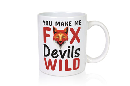 Denglisch | Englisch Spruch Fox Devils Wild v2 Humor Geschenkidee Tasse