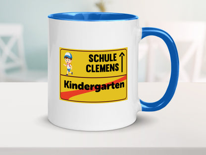 Bye Kindergarten | Schule Clemens Geschenkidee Humor Tasse