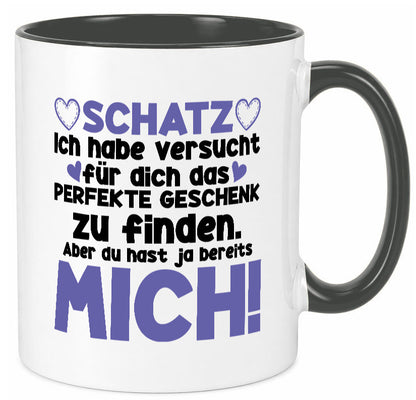 Schatz | Liebe Valentinstag Freund Freundin Herz Geschenkidee Humor Tasse