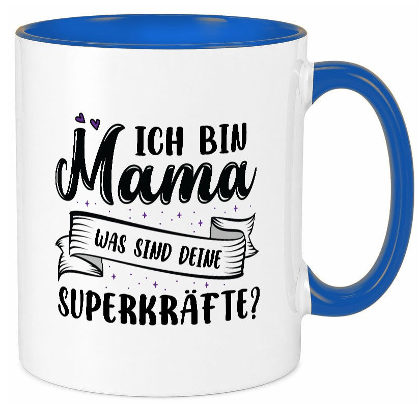 Superheldin Mama | Muttertag superkraft lustiger Spruch Geschenk Familie Tasse