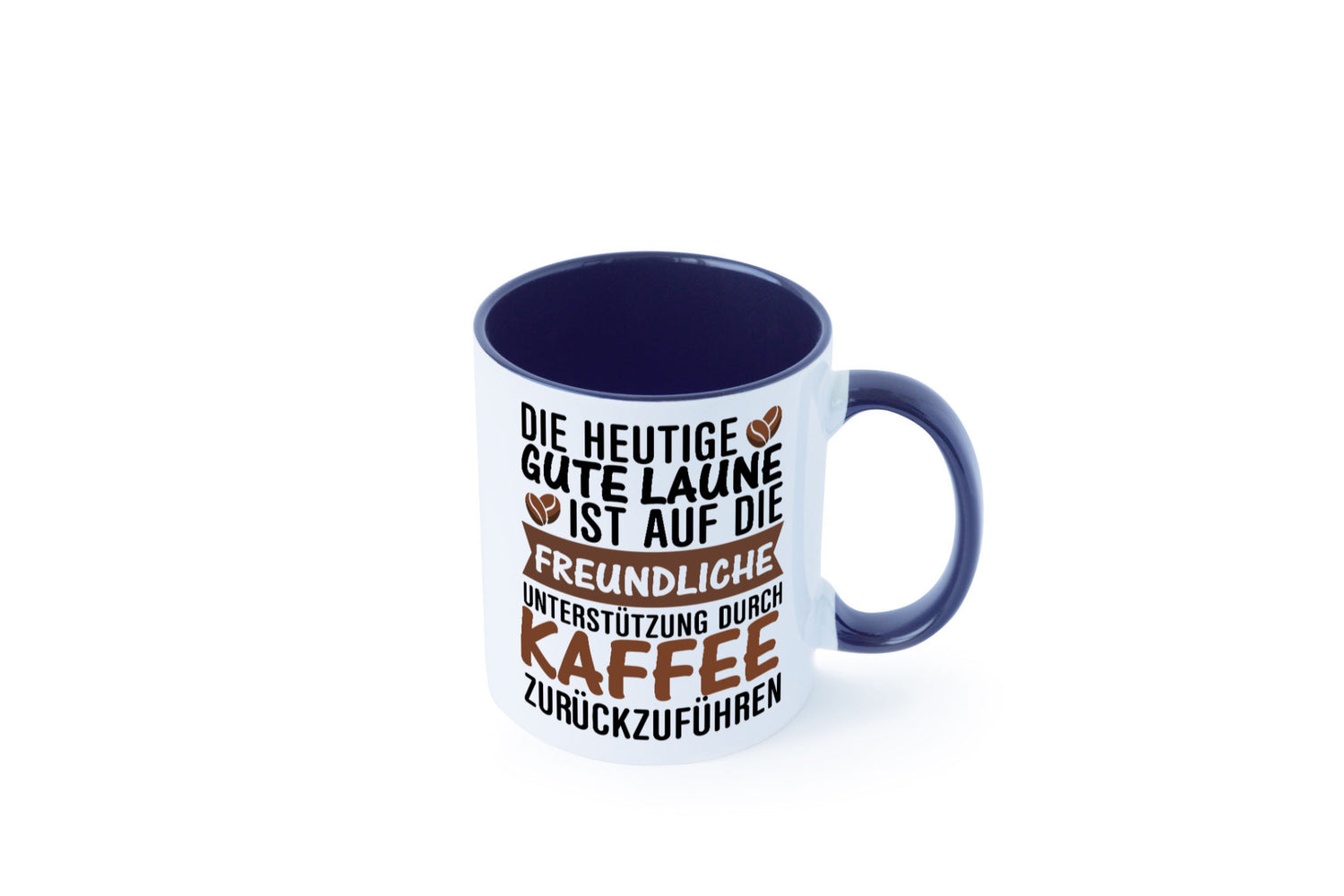 Unterstützung durch Kaffee | Kaffeliebhaber gute Laune Geschenk Humor
