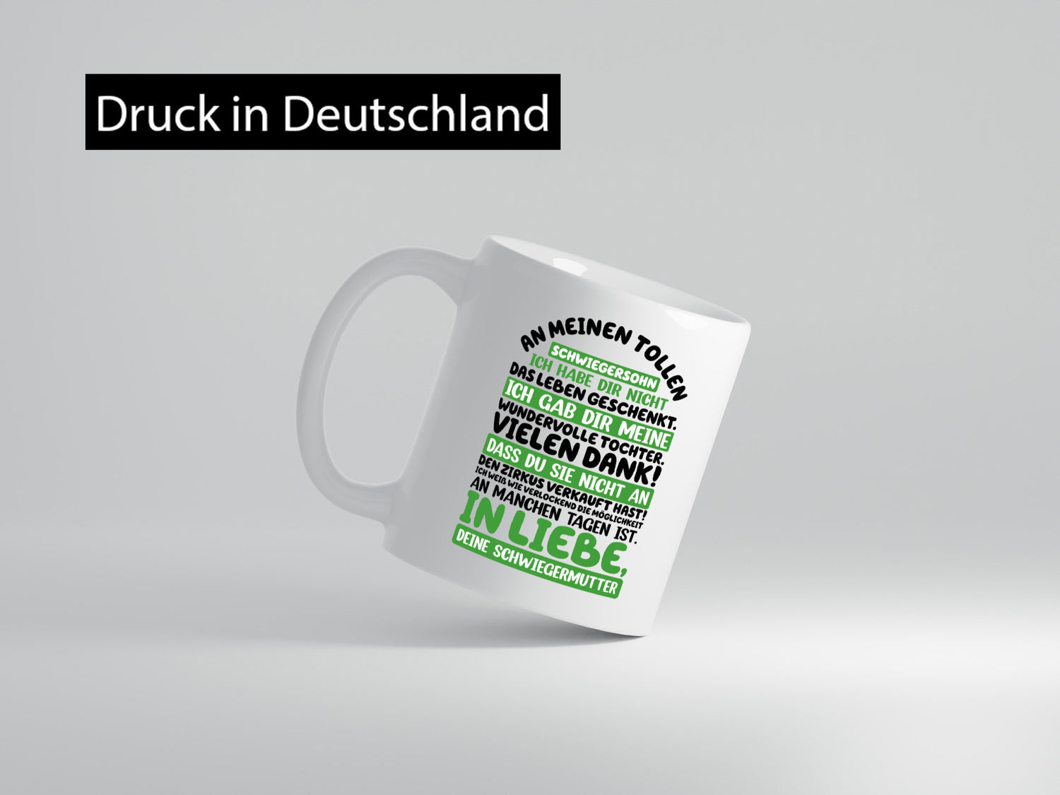 An meinen tollen Schwiegersohn vl8 Geschenk Familie Geschenkidee lustiger