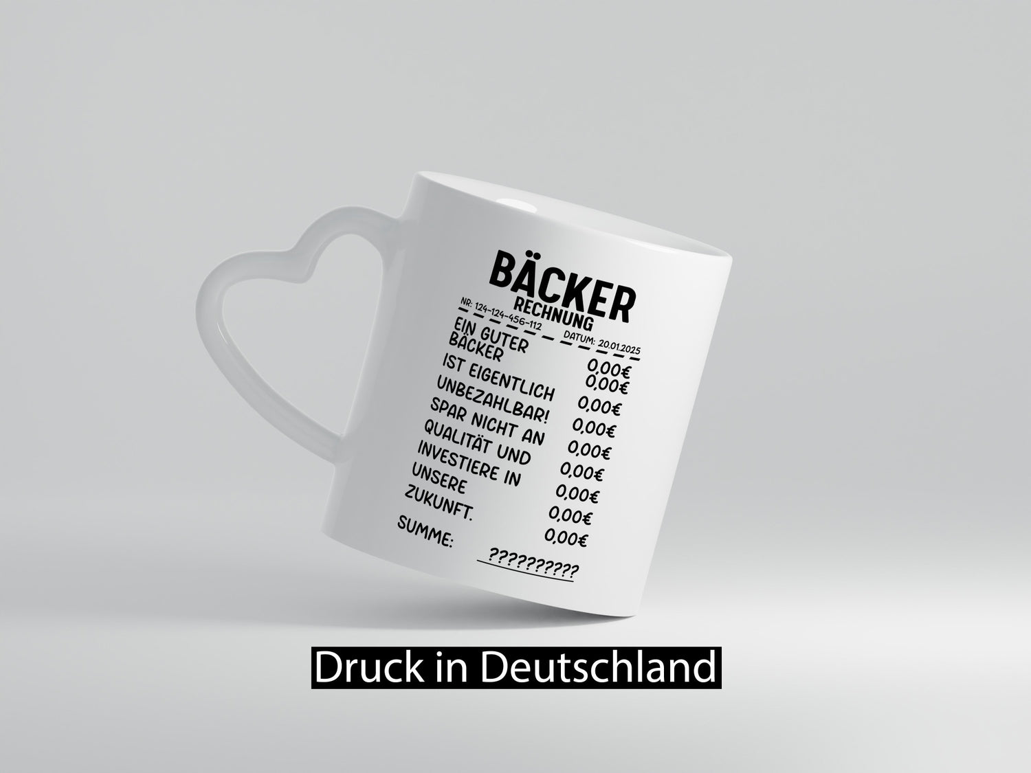 Bäcker Rechnung | Bäckerrei Verdammt guter Geschenk Humor Geschenkidee lustiger