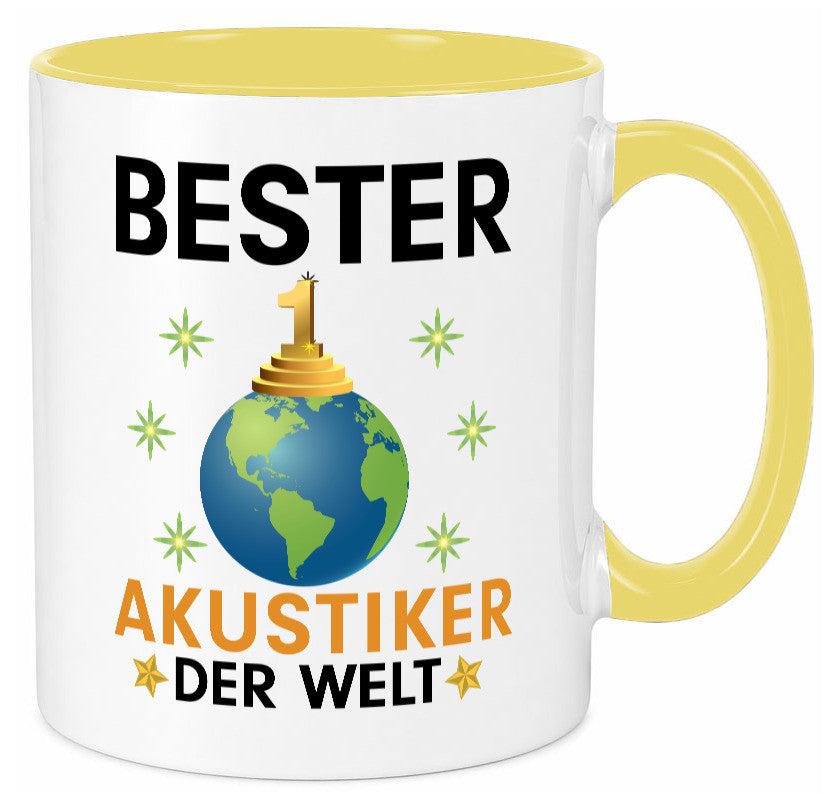 Welt Bester Akustiker | Akustik Hörgeräteakustik Geschenkidee Humor Tasse