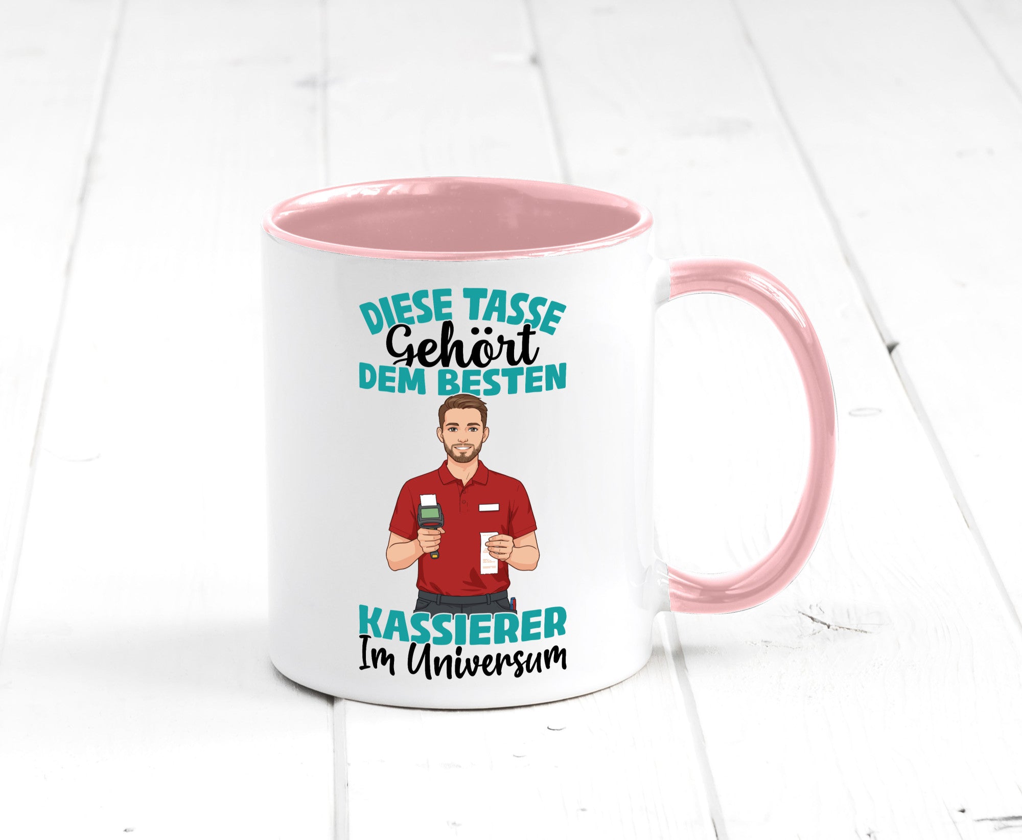 Im Universum: Kassierer Geschenk Humor Geschenkidee lustiger Spruch Tasse