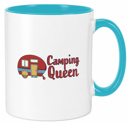 Camping Queen | Wohnanhänger Geschenk Humor Geschenkidee lustiger Spruch Tasse