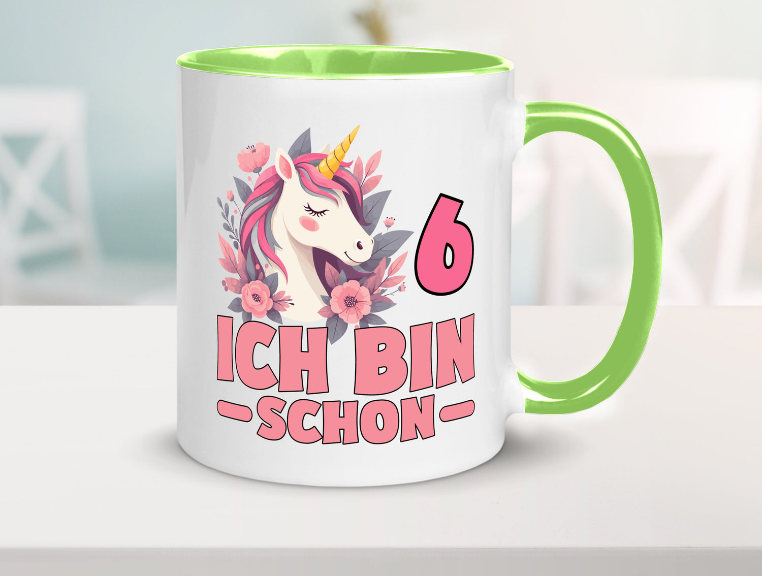 6. Geburtstag | 6 Jahre Einhorn bin schon Mädchen Geschenk Geschenkidee