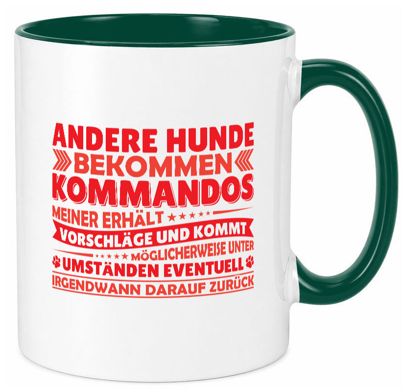 Hunde Training | Hundebesitzer Tasse Hundekommando vl5 lustig Tierliebhaber