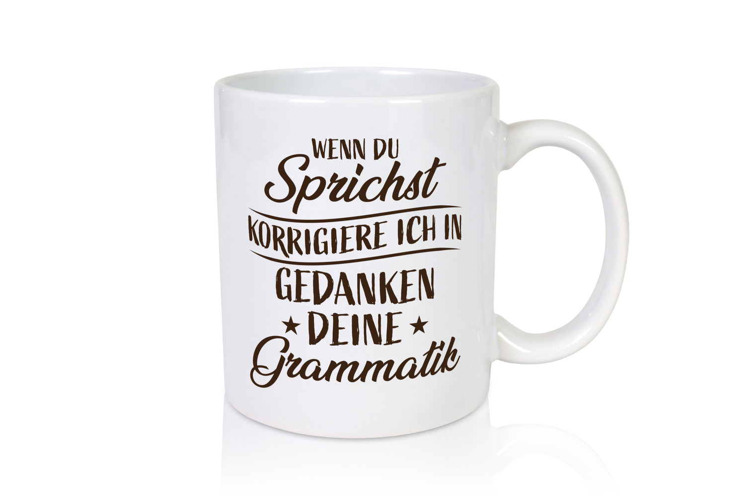 Grammatik korrigieren während du sprichst | Sterne lustig Humor Geschenkidee
