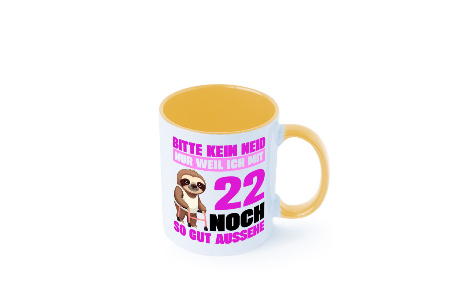 22. Geburtstag | Bitte kein neid Faultier 22 Jahre lustig Geschenkidee Geschenk