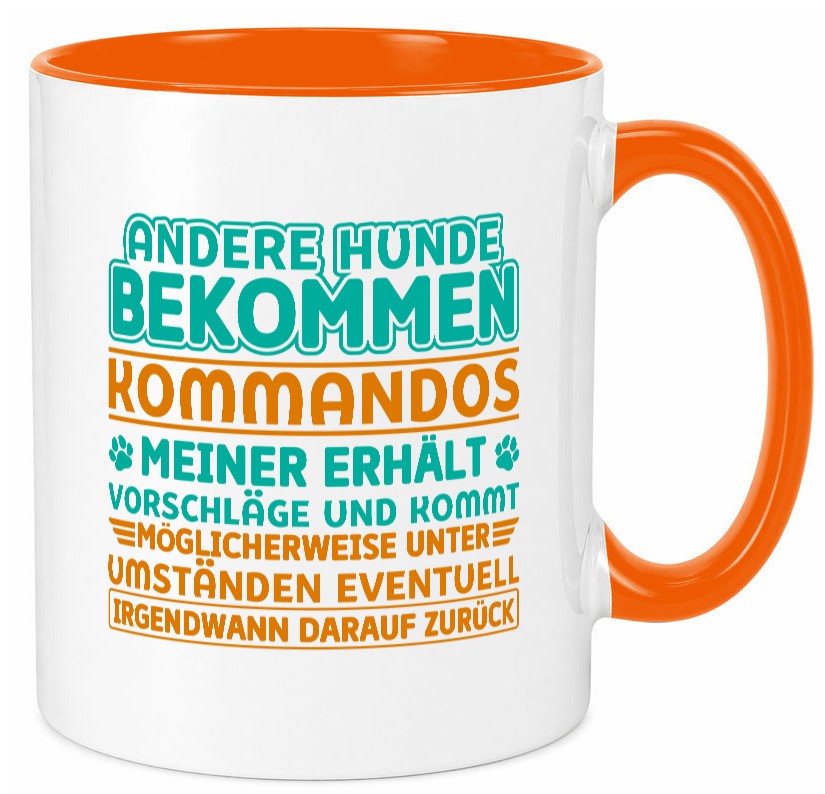 Hunde Training | Hundebesitzer Tasse Hundekommando vl10 Geschenk Tierliebhaber
