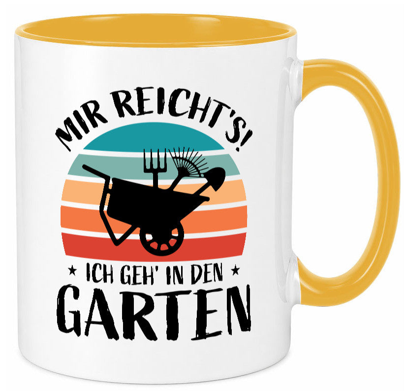 Mir reichts ich geh in den Garten | Gartenarbeit lustiger Spruch Geschenk Tasse