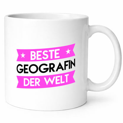 Beste Geografin | Geografie lustiger Spruch Geschenk Humor Geschenkidee Tasse