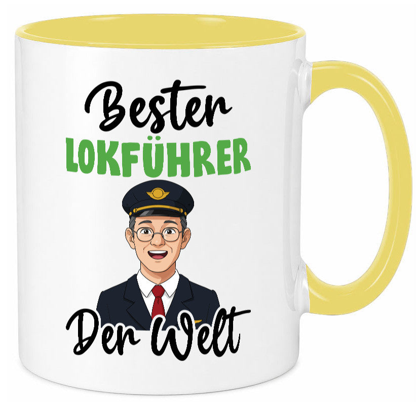 Bester Lokführer | Zug Beruf v2 Geschenkidee Arbeit Kollegen Büro Humor Tasse
