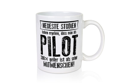 Neuste Studien: Pilot | Flugzeug Piloten Humor Geschenkidee Tasse