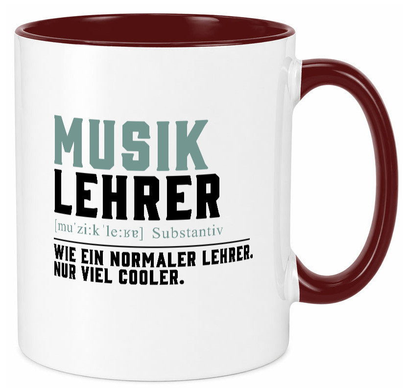 Musiklehrer | Lehrer Unterricht Lieblingslehrer Geschenkidee Humor Tasse