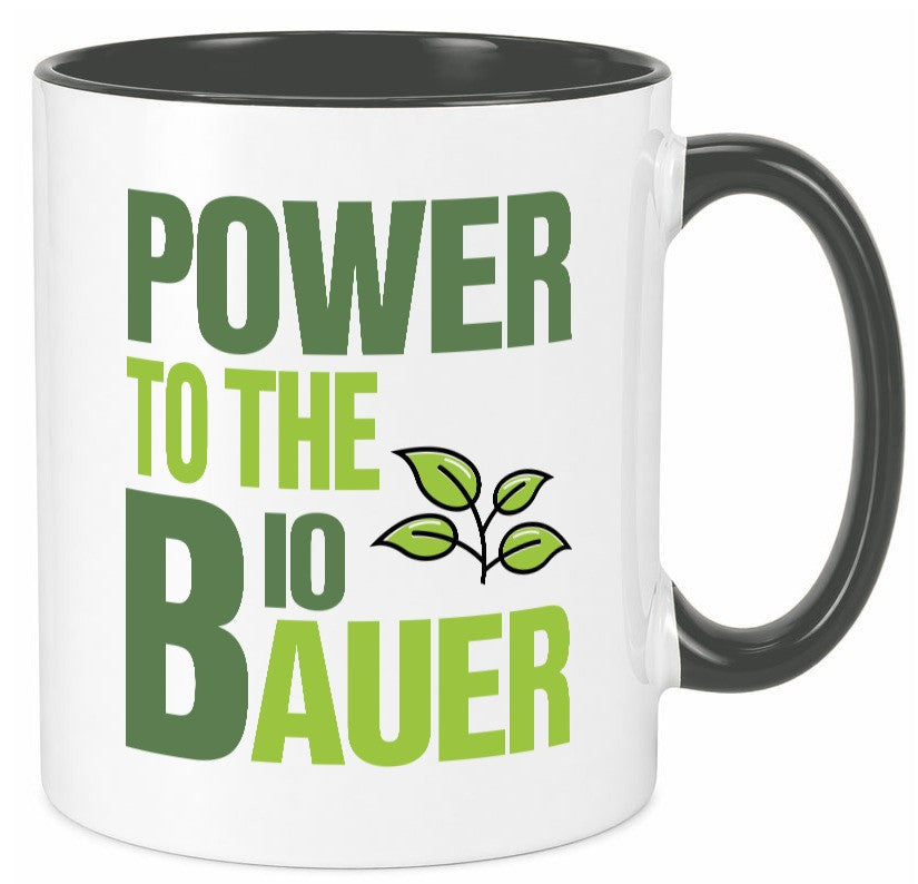 Bio Bauer Power | Landwirt Tasse Bauernhof Spruch lustig Humor Geschenkidee