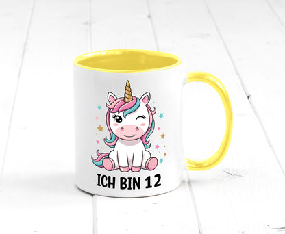 12. Geburtstag | 12 Jahre Einhorn Mädchen lustig Geschenkidee Geschenk Tasse