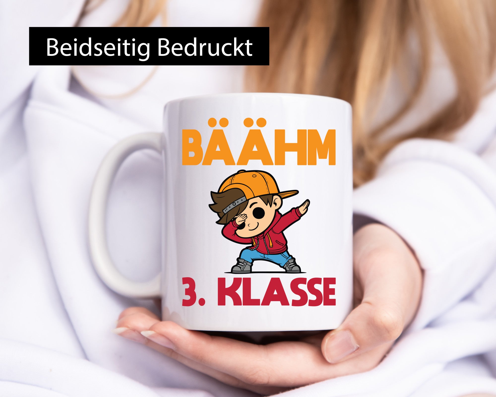 Bäähm 3. Klasse | Schule Junge lustig Humor Geschenkidee Geschenk Tasse