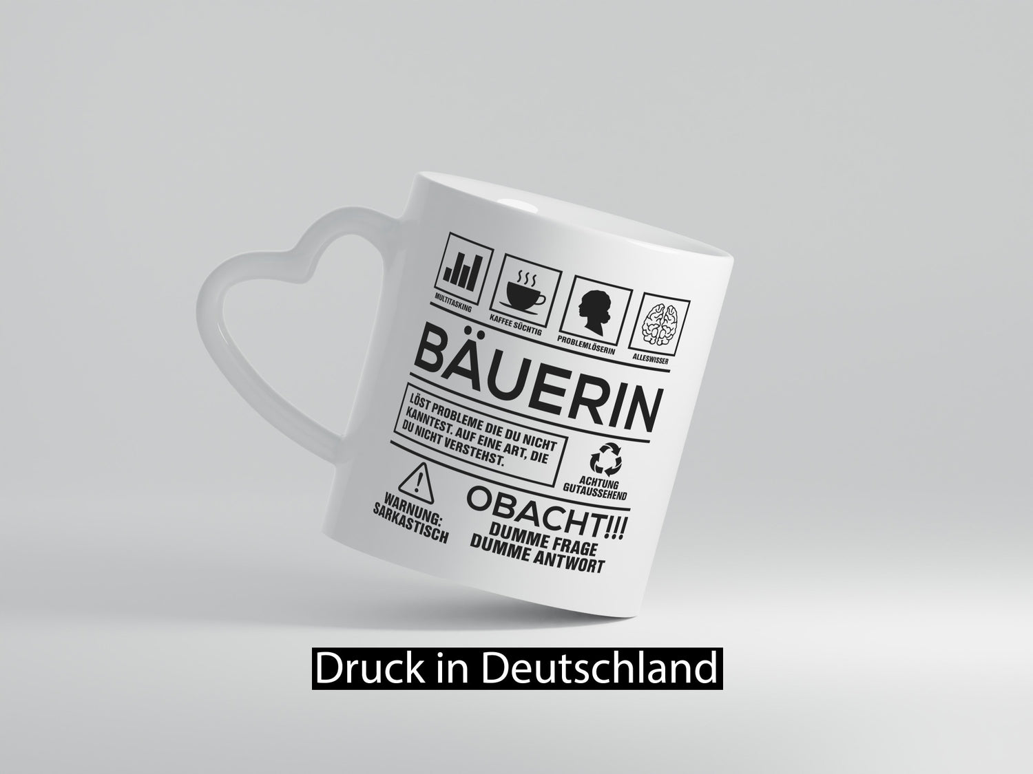 Achtung Probleme Bäuerin | Bauernhof Landwirtschaft Geschenk Humor Geschenkidee