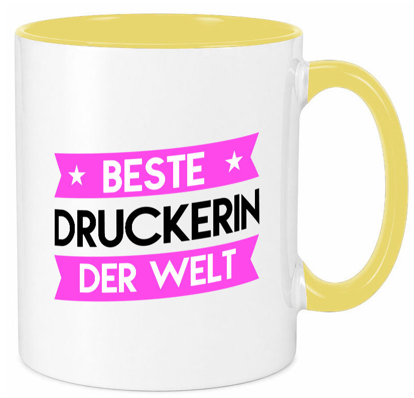 Beste Druckerin | Druckerei Print Medien lustig Humor Geschenkidee Geschenk Tasse