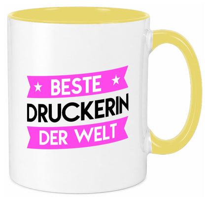 Beste Druckerin | Druckerei Print Medien lustig Humor Geschenkidee Geschenk Tasse