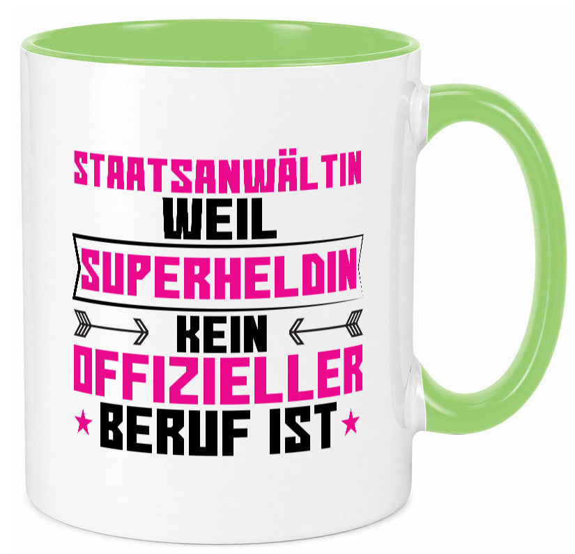 Superheldin Staatsanwältin | Anwältin Humor Geschenkidee Tasse