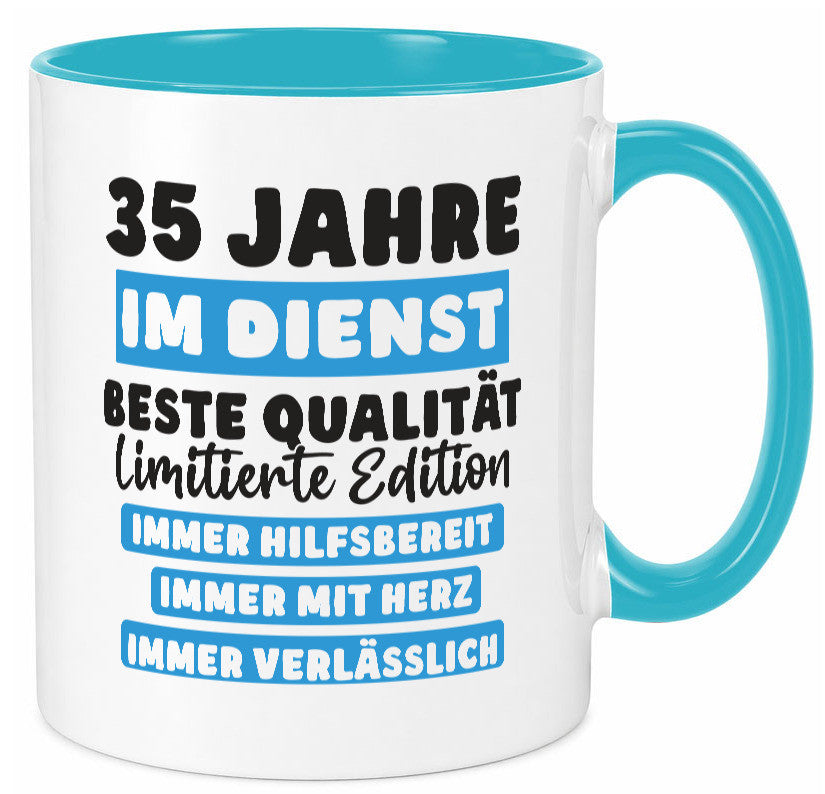 35 Jahre im Dienst | Jubiläum Arbeit v6 lustiger Spruch Geschenk Kollegen Büro