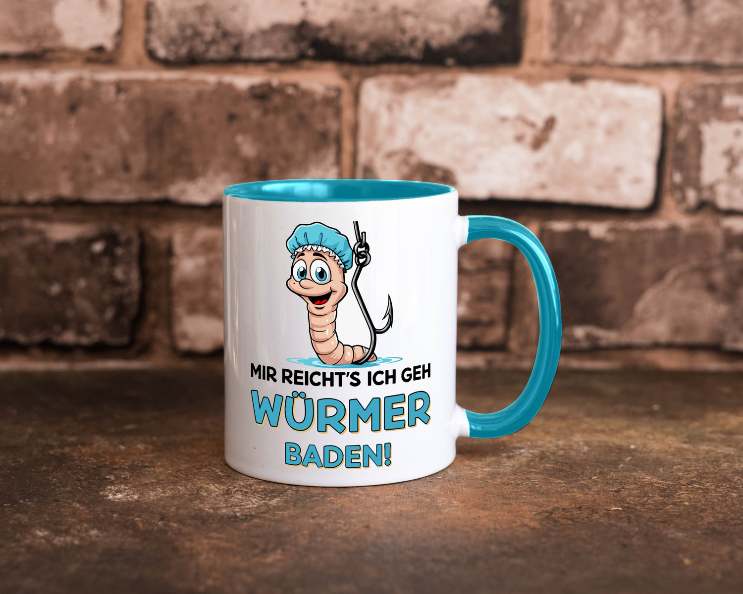 Mir reichts ich geh Würmer Baden | Angler Angeln Geschenk Humor Geschenkidee