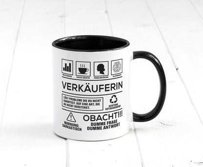 Achtung Probleme Verkäuferin| Kollegin | Verkaufsjob lustig Arbeit Kollegen