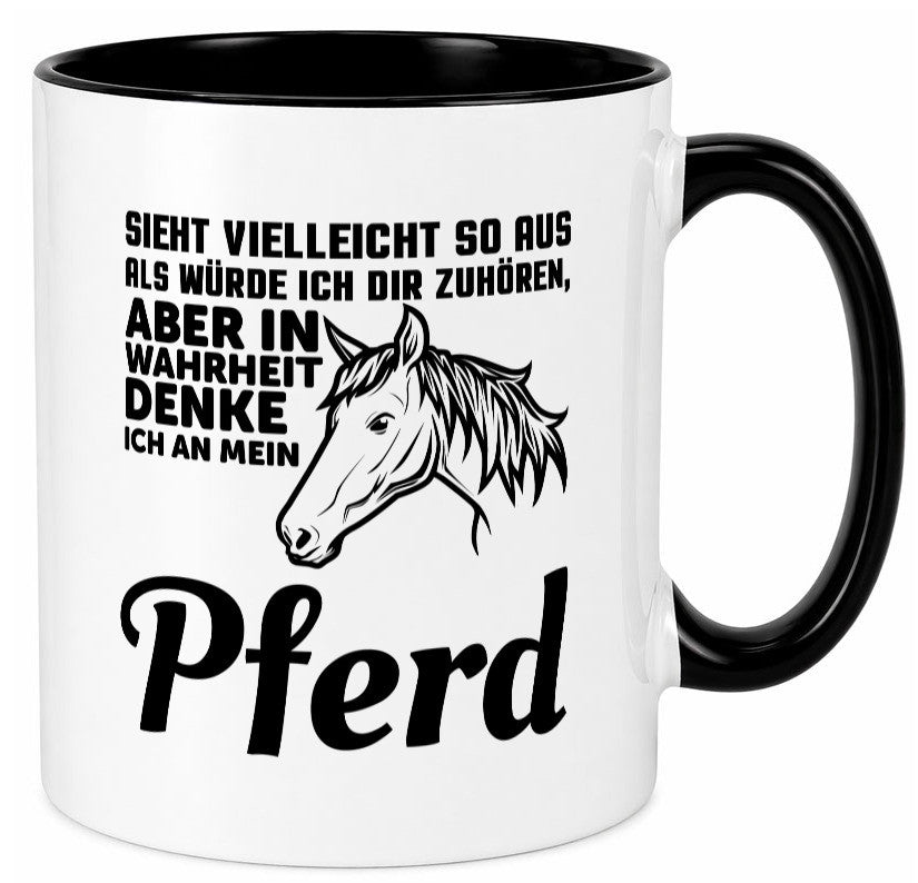 Pferde Spruch | Reiterin Tasse Pferdesport Reiten Humor Geschenkidee