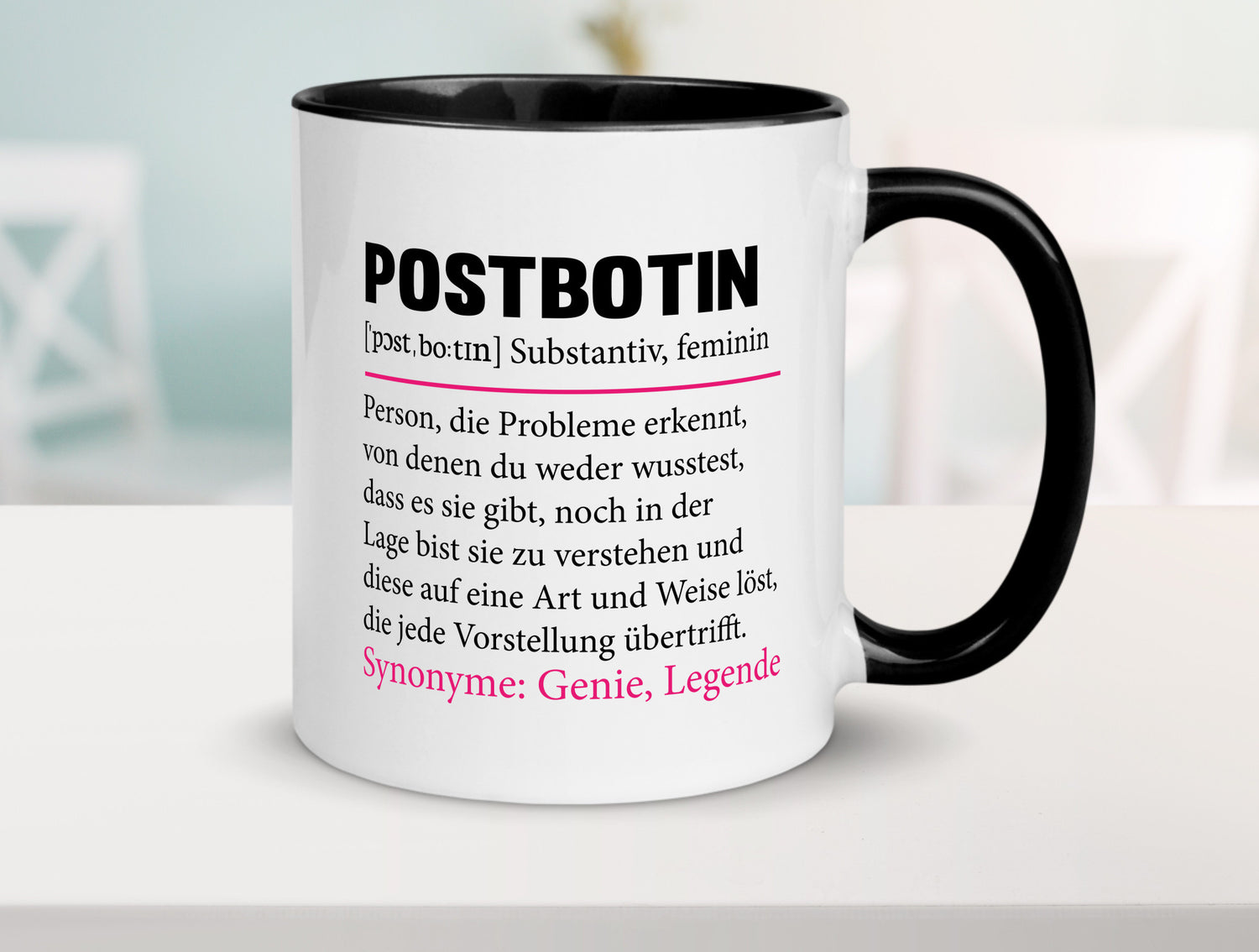Postbotin | Beruf Post lustiger Spruch Briefträger v2 Humor Arbeit Kollegen