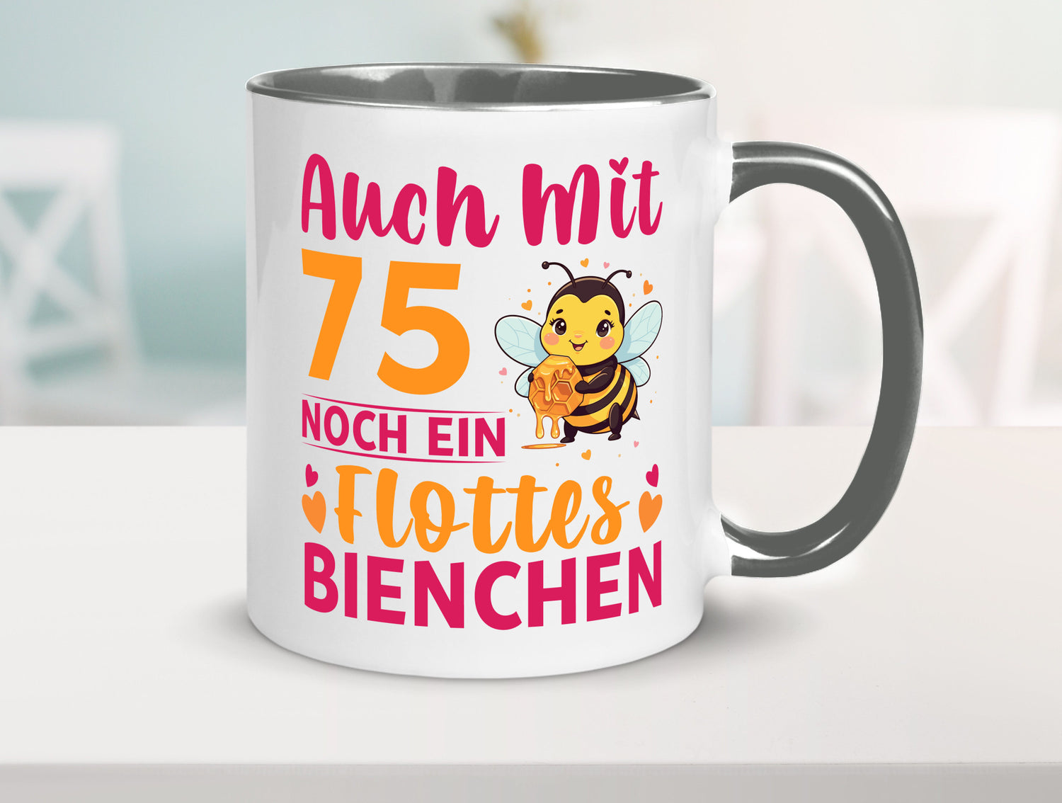 75. Geburtstag | Flottes Bienchen 75 Jahre v2 Geschenk Geschenkidee lustiger